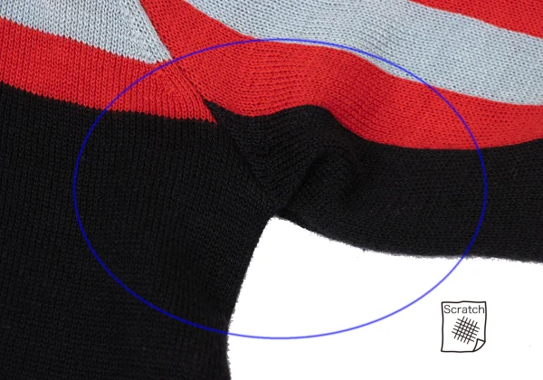 SONIA RYKIEL Silk Cotton Star Striped Knit Cardigan K-170798_004