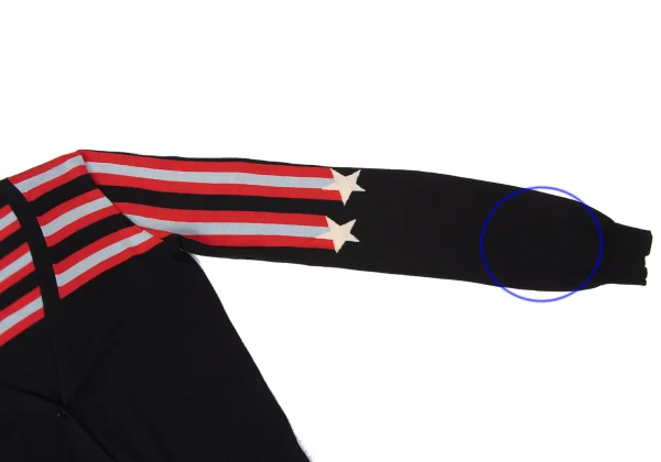 SONIA RYKIEL Silk Cotton Star Striped Knit Cardigan K-170798_006