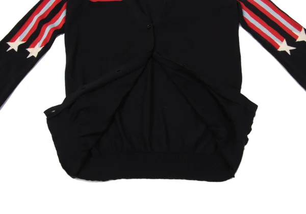 SONIA RYKIEL Silk Cotton Star Striped Knit Cardigan K-170798_013
