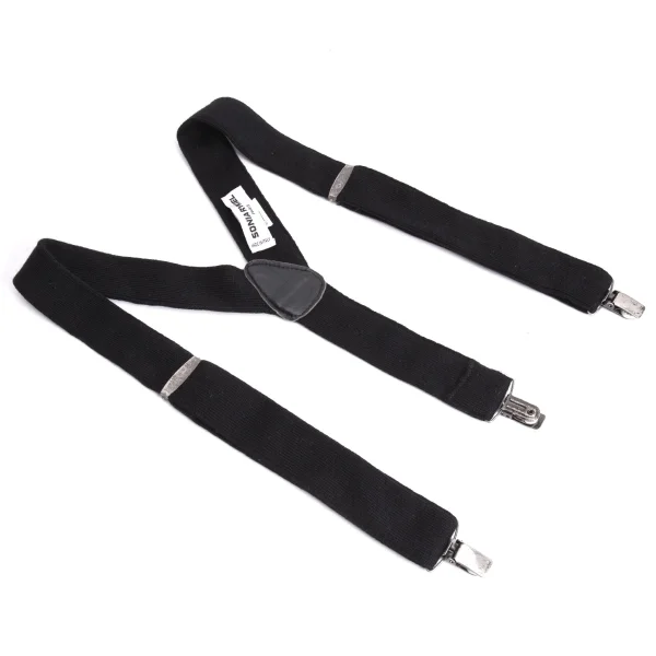 SONIA RYKIEL Wool Angola Knit Suspenders Black  K-170803_001