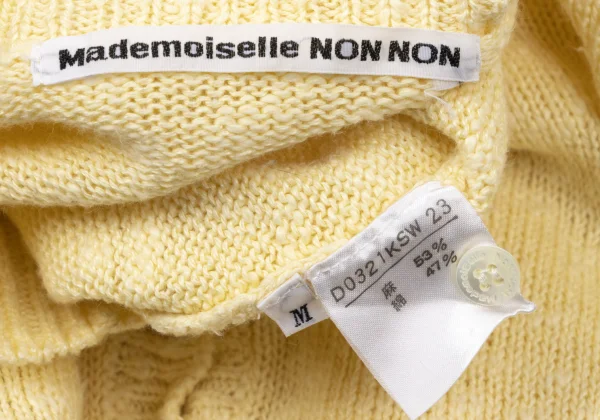 Mademoiselle NON NON Linen Cotton Pullover Knit K-170808_014
