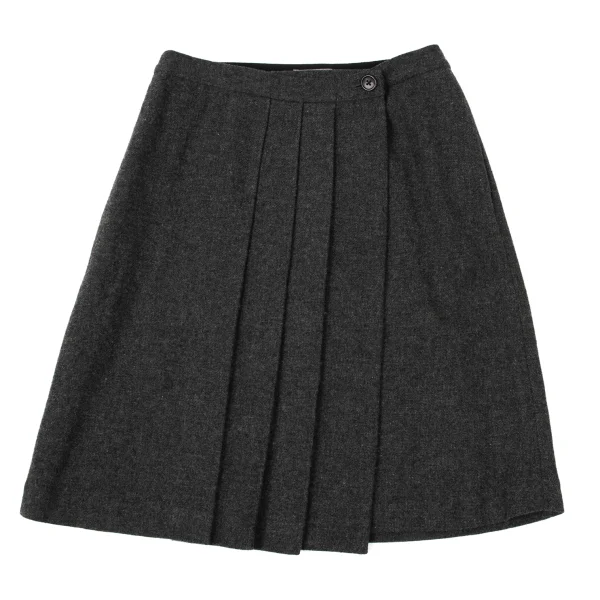 MARGARET HOWELL Wool Pleats Wrap Skirt K-170809_002