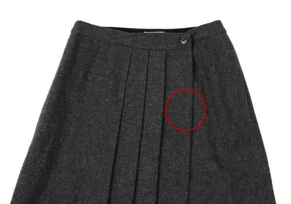 MARGARET HOWELL Wool Pleats Wrap Skirt K-170809_003