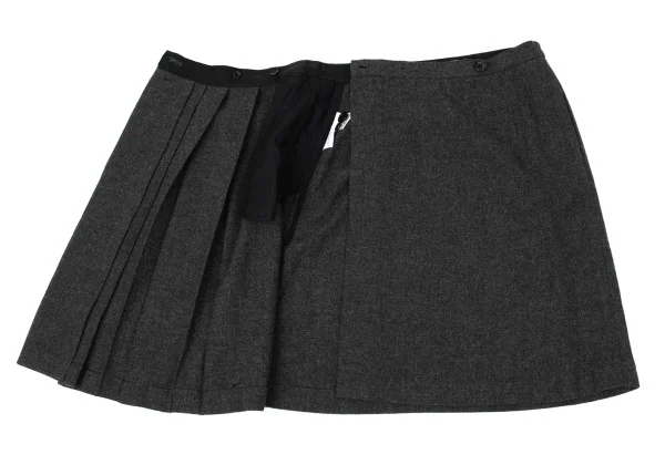 MARGARET HOWELL Wool Pleats Wrap Skirt K-170809_008