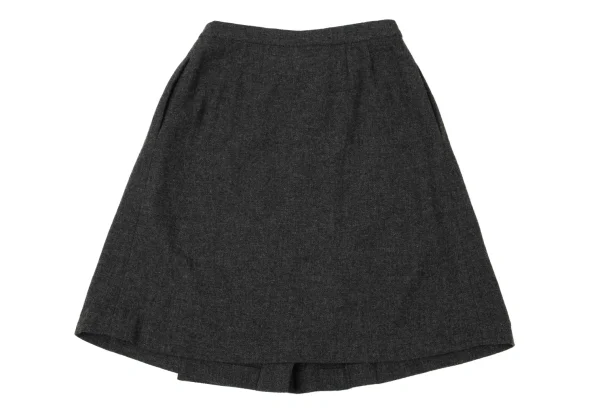 MARGARET HOWELL Wool Pleats Wrap Skirt K-170809_010