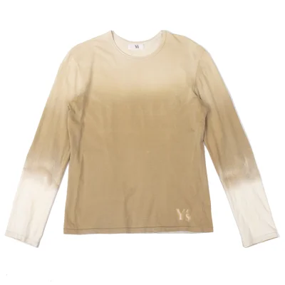 Y's for men Logo Dyed Gradation T Shirt
