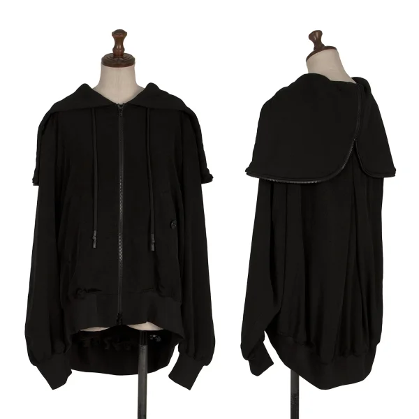REGULATION yohji yamamoto Crepe de Chine Bomber jacket Black 2 K-170817_001