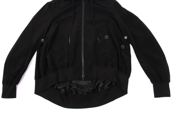 REGULATION yohji yamamoto Crepe de Chine Bomber jacket K-170817_011