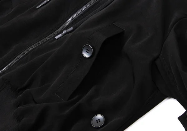 REGULATION yohji yamamoto Crepe de Chine Bomber jacket K-170817_012