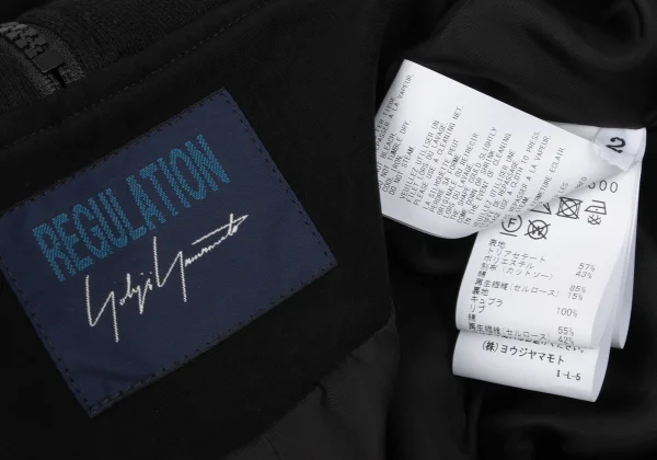 REGULATION yohji yamamoto Crepe de Chine Bomber jacket K-170817_020
