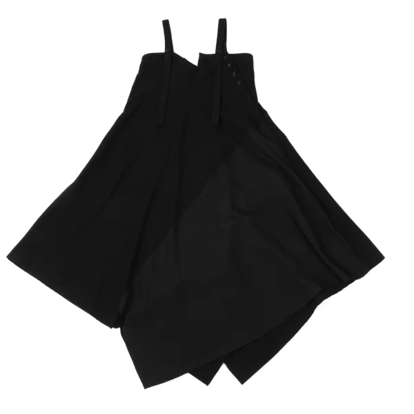 Y's Wool Flannel Switching Sleeveless Dress K-170818_002