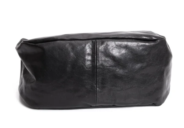 Y's SURFACE-DYED SOFT TAN LEATHER BOX SHOULDER BAG K-170820_007