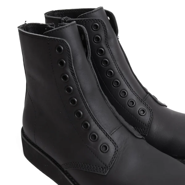 Yohji Yamamoto FEMME Square Toe Zip Leather Boots K-170821_006