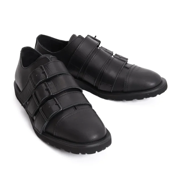 Y's Belted Design Leather Shors Black 3(About US 6.5) K-170823_001