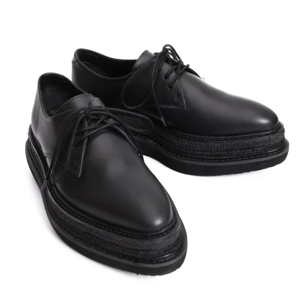 REGULATION yohji yamamoto Leather Platform Shoes Black 3(About US 6.5) K-170825_001