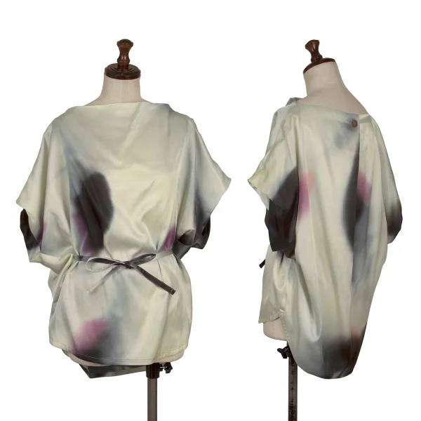 ISSEY MIYAKE Cupra Cotton Hand Dyed Top Light Green 2 K-170826_001