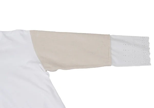 tao Sleeve Switching Back Open T Shirt K-170827_005
