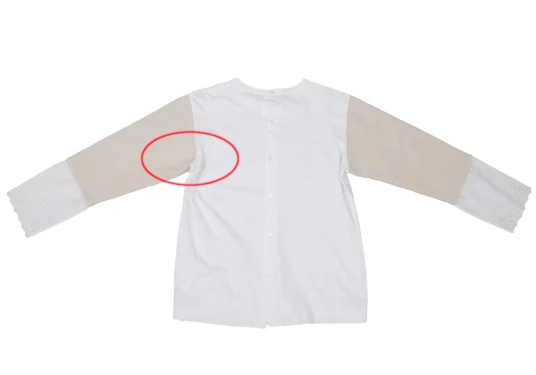 tao Sleeve Switching Back Open T Shirt K-170827_009