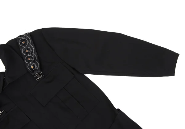 Yohji Yamamoto FEMME Beaded Shoulder Shirt Dress K-170829_005