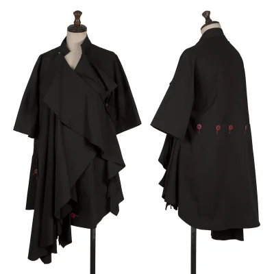Yohji Yamamoto FEMME Many Buttons Detachable Drape Jacket
