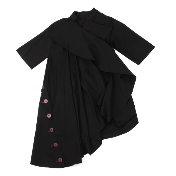 Yohji Yamamoto FEMME Many Buttons Detachable Drape Jacket K-170830_002