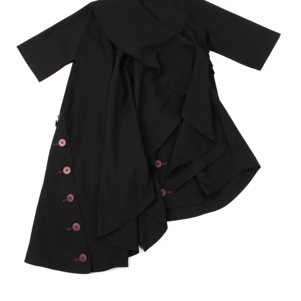 Yohji Yamamoto FEMME Many Buttons Detachable Drape Jacket K-170830_010