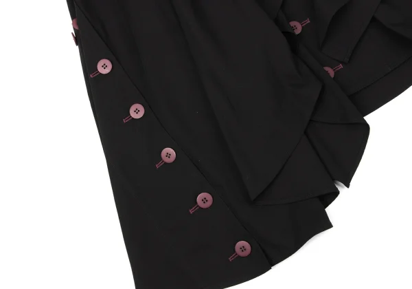 Yohji Yamamoto FEMME Many Buttons Detachable Drape Jacket K-170830_011