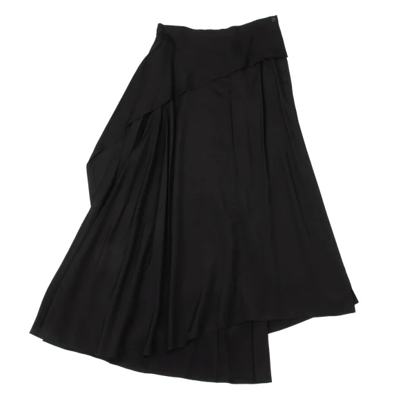 Yohji Yamamoto FEMME Draped Switching Asymmetrical Skirt K-170831_002