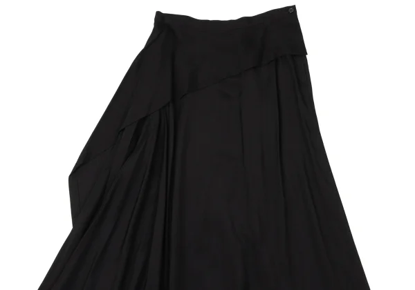 Yohji Yamamoto FEMME Draped Switching Asymmetrical Skirt K-170831_003