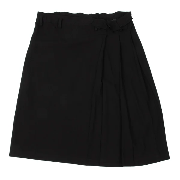 Yohji Yamamoto FEMME Linen Blend Side Pleats Skirt K-170832_002