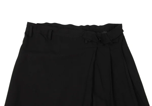 Yohji Yamamoto FEMME Linen Blend Side Pleats Skirt K-170832_003