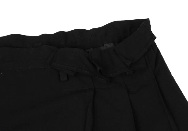 Yohji Yamamoto FEMME Linen Blend Side Pleats Skirt K-170832_004