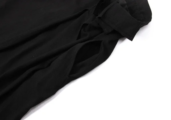 Yohji Yamamoto FEMME Linen Blend Side Pleats Skirt K-170832_005