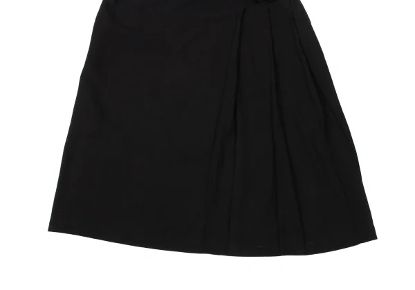 Yohji Yamamoto FEMME Linen Blend Side Pleats Skirt K-170832_007