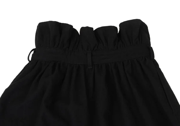 B Yohji Yamamoto Wool Gather Waist Switching Wrap Skirt K-170833_012