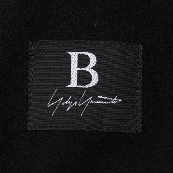 B Yohji Yamamoto Wool Gather Waist Switching Wrap Skirt K-170833_016