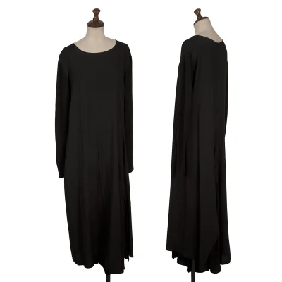 Yohji Yamamoto NOIR Knit Sleeve Switching Drape Hem Dress