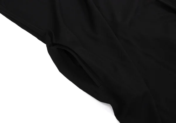 Yohji Yamamoto NOIR Knit Sleeve Switching Drape Hem Dress K-170834_008