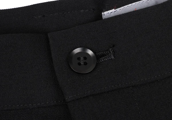 Yohji Yamamoto NOIR Wool Gabardine Half Drape Wrap Switching Cropped Pants K-170835_005