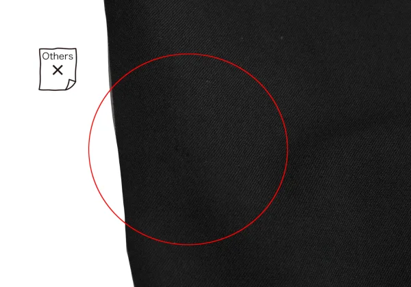 Yohji Yamamoto NOIR Wool Gabardine Half Drape Wrap Switching Cropped Pants K-170835_013