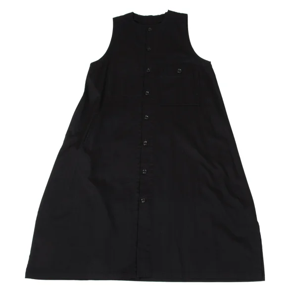 Y's Cotton Cut-off Collar Sleeveless Shirt Dress K-170836_002