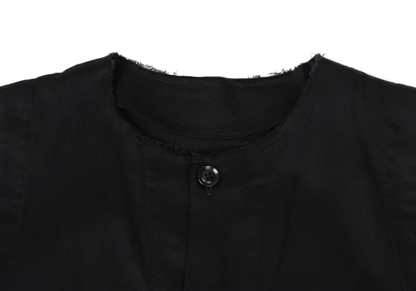 Y's Cotton Cut-off Collar Sleeveless Shirt Dress K-170836_004