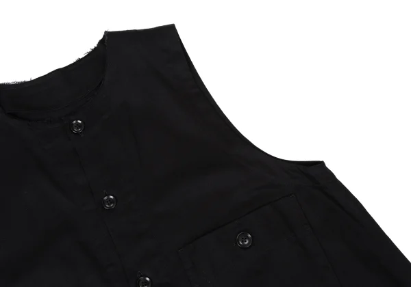 Y's Cotton Cut-off Collar Sleeveless Shirt Dress K-170836_007