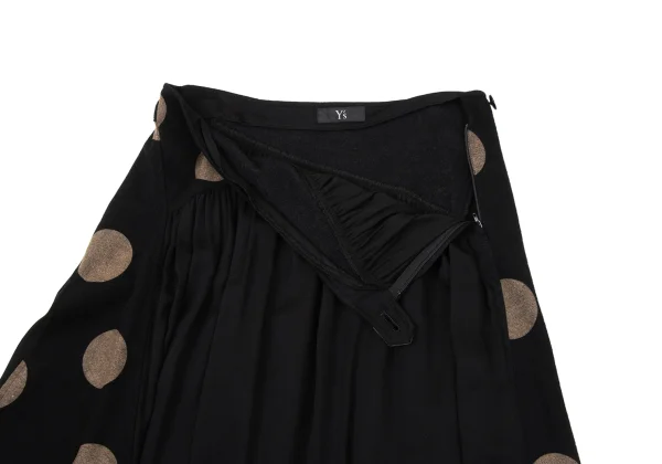 Y's Dot Switching Gather Design Skirt K-170838_005