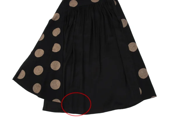 Y's Dot Switching Gather Design Skirt K-170838_007
