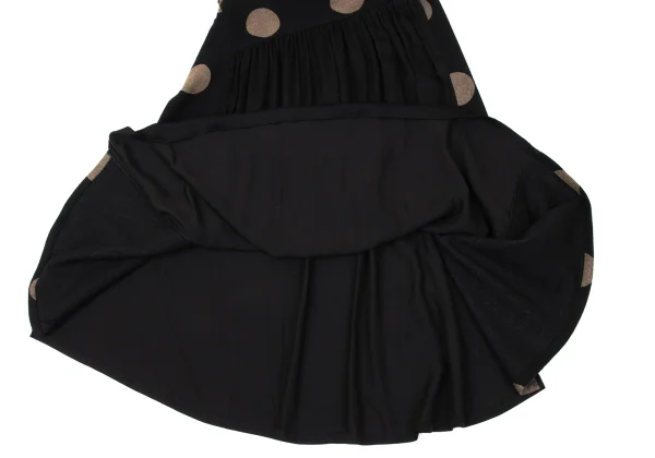 Y's Dot Switching Gather Design Skirt K-170838_009