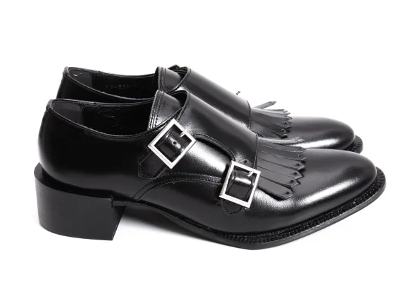 KAYO NAKAMURA by Y's Fringe Double Monk Strap Leather Shoes K-170841_005