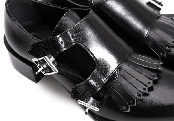 KAYO NAKAMURA by Y's Fringe Double Monk Strap Leather Shoes K-170841_007