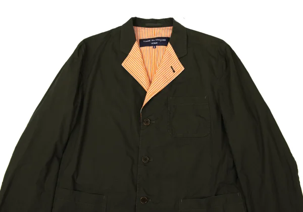 COMME des GARCONS HOMME Cotton Stripe Reversible Jacket K-170842_002