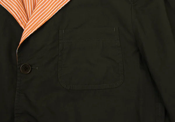 COMME des GARCONS HOMME Cotton Stripe Reversible Jacket K-170842_008